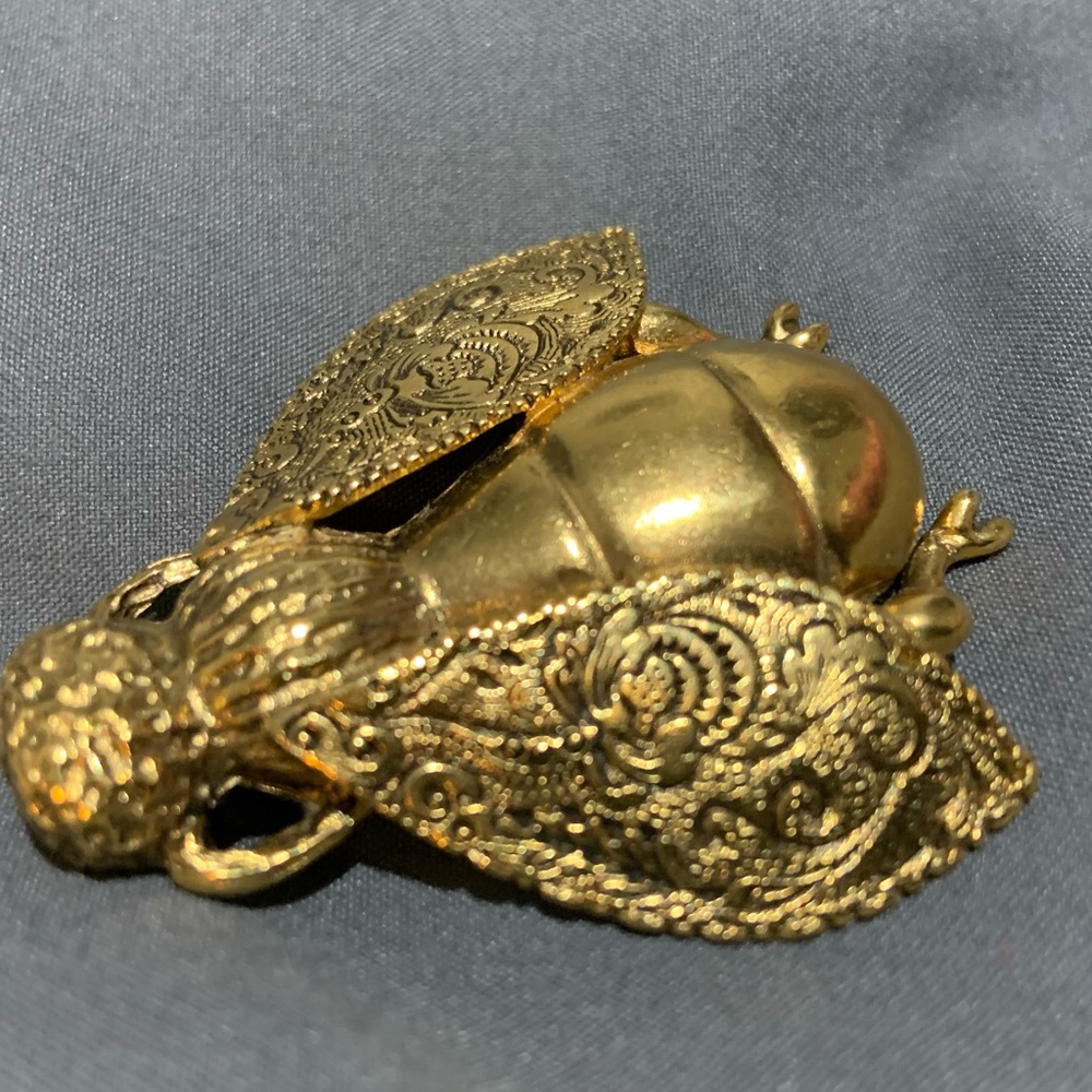 Dior gold toned LadyBug Brooch. Excellent like new condition.